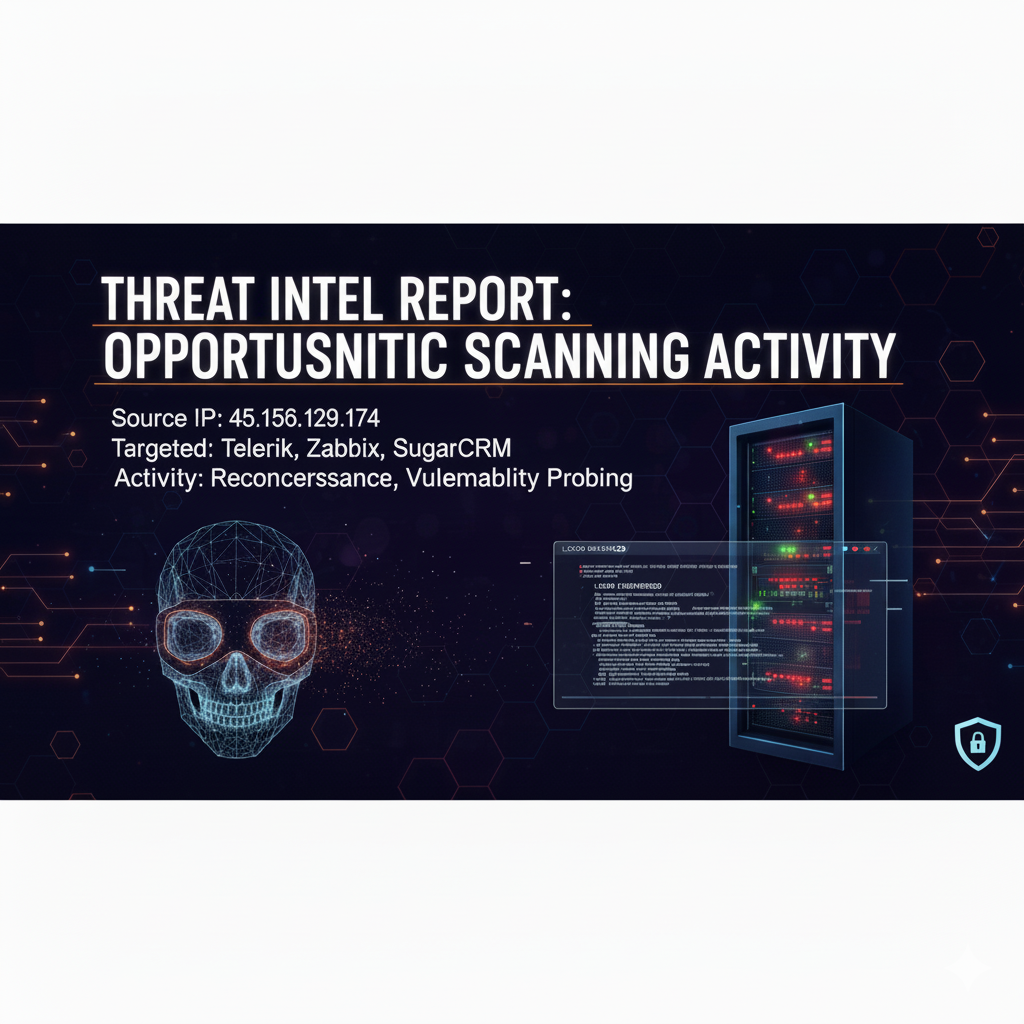 Threat Intelligence Report: Opportunistic Scanning Activity Detected 🤖