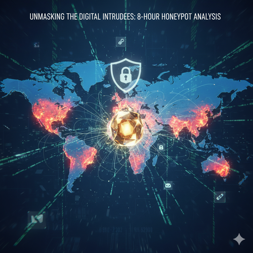 Honeypot 8 hours data analysis